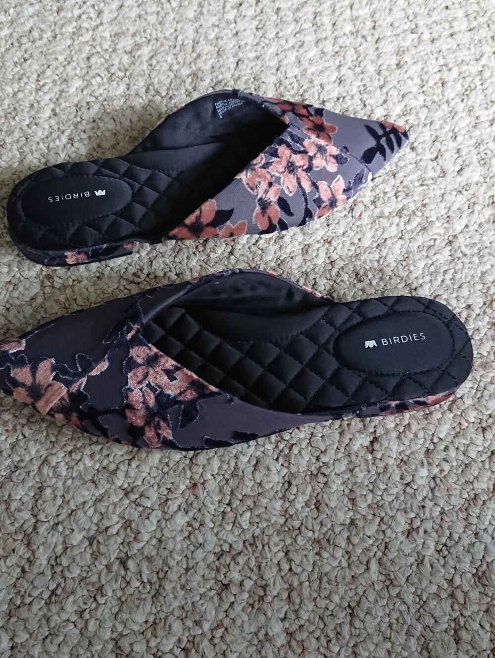 Birdies The Swan mules in the Cherry Blossom colorway size 8
